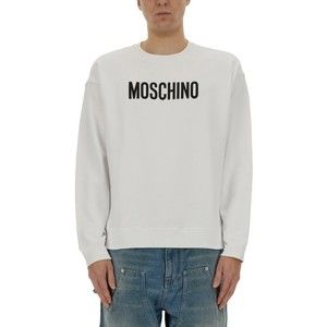 Moschino Regular Fit Cotton Sweatshirt With Bold Logo - NWT